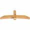Ekena Millwork Bellingham Rough Sawn Timber Gable Bracket, Western Red Cedar, 72"W x 27"H x 6"D x 6"F, 9/12 Pitch GBW072X27X0606BEL00RWR - alternate 4